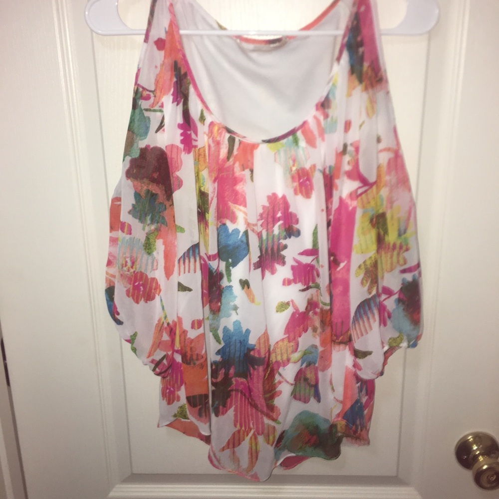 Boston Proper Cold-Shoulder Blouse